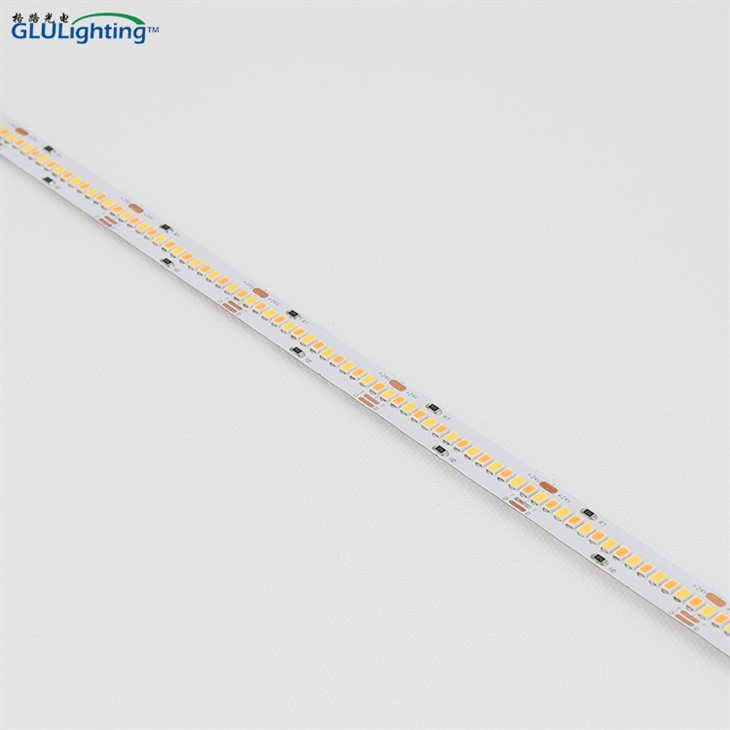 Kõrge CRI 2835 Bi-värviline riba 280 LED/m 24 V kõrge valgustõhususega UL-loendis