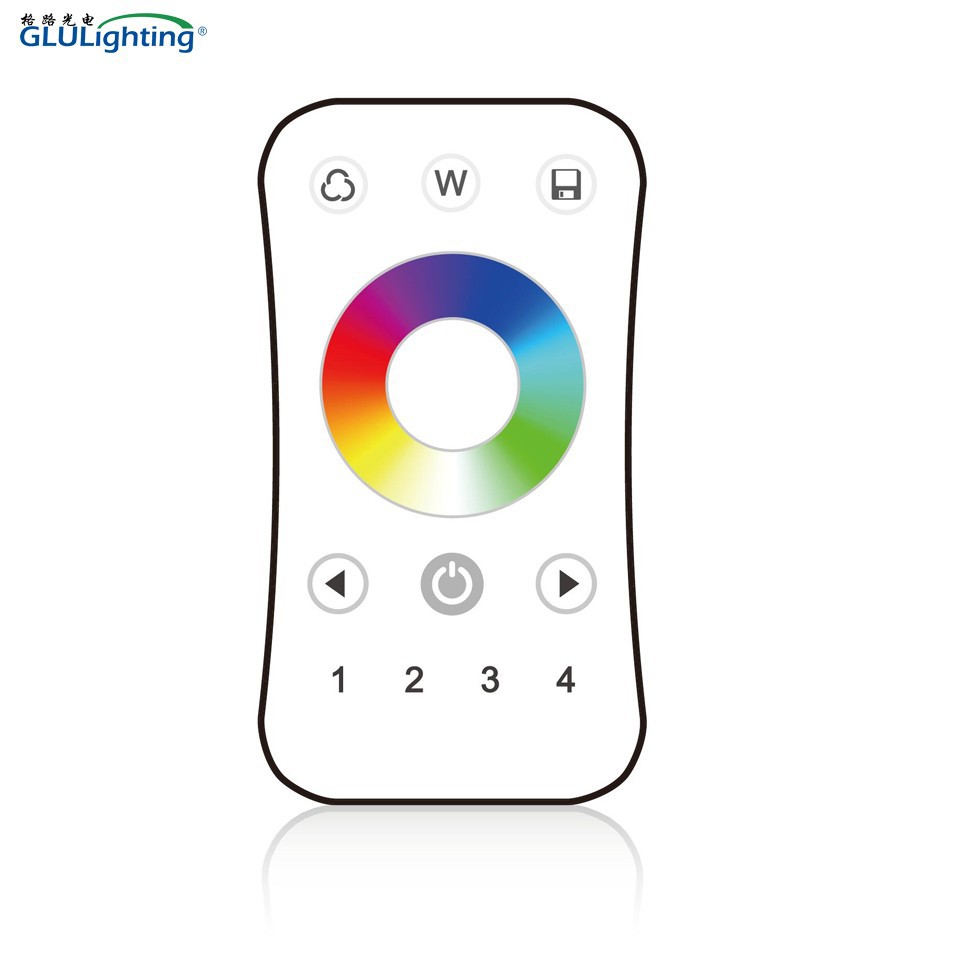 Ultrathin Touch Ring 3/4 Channel 1/4 Zone RF Remote Control