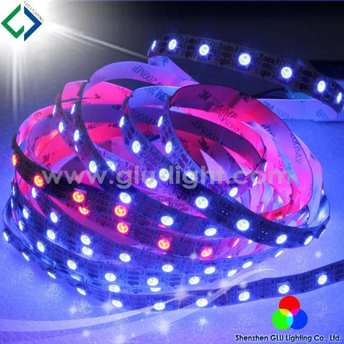 IP20 indoor 5050 led strip light 5Vdc 144 leds/m apa 102 addressable rgb led strip tape